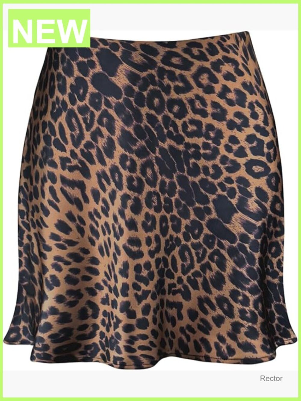 Satin Mini Skirt High Waist Elastic Y2K A-Line Flared Above Knee